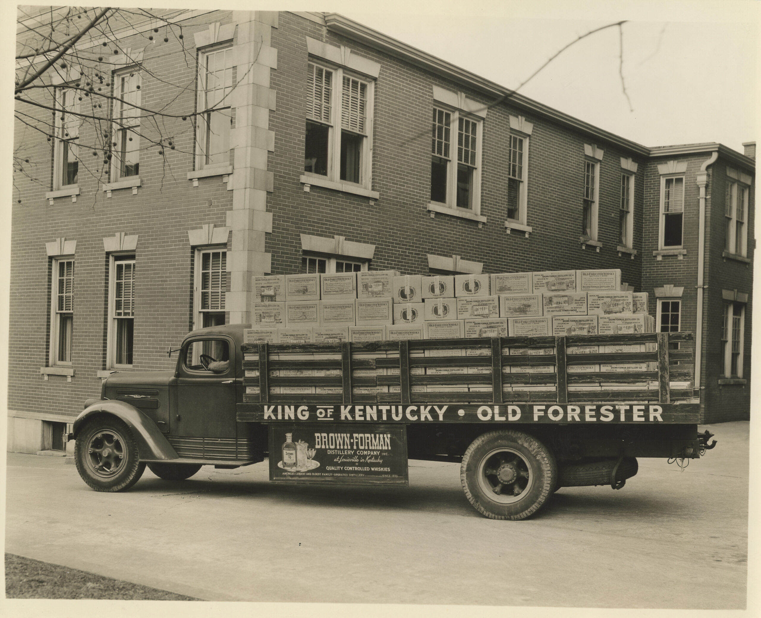 Brown-Forman delivery truck
